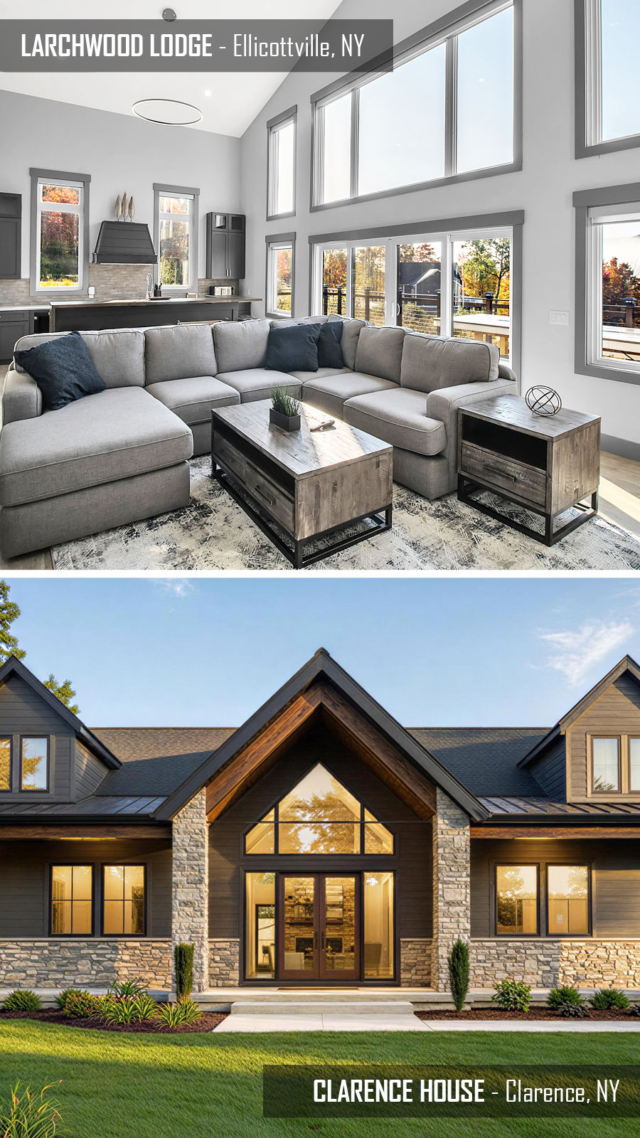 Larchwood Lodge and Clarence House